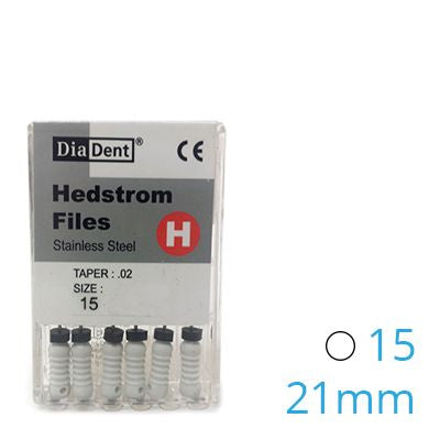HEDSTROEM VIJL STAINLESS STEEL 21MM 015 X6ST.