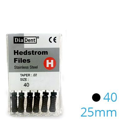 HEDSTROEM VIJL STAINLESS STEEL 25MM 040 X6ST.