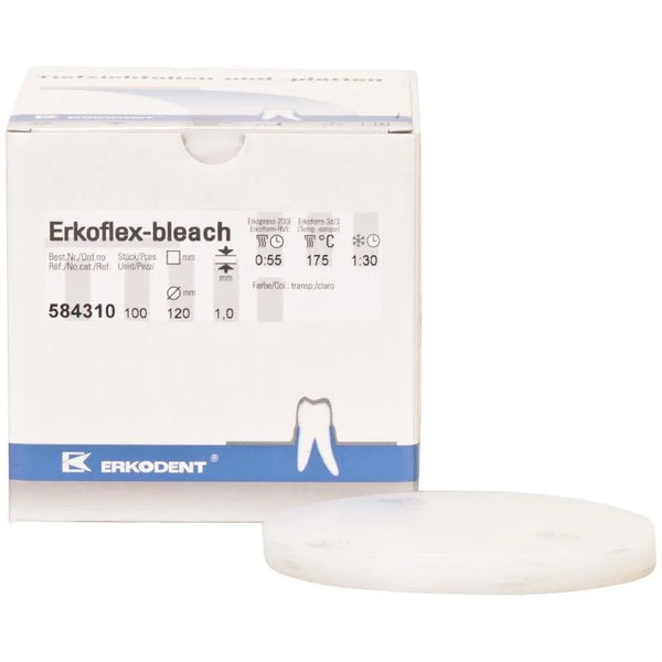 ERKOFLEX BLEACH 1MM. 120MM. TRANSPARANT 584310 X100ST.