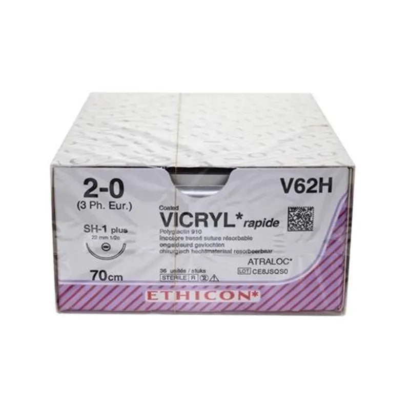 HECHTDRAAD VICRYL RAPIDE 2-0  70CM. SH-1 ROND V62H X36ST.