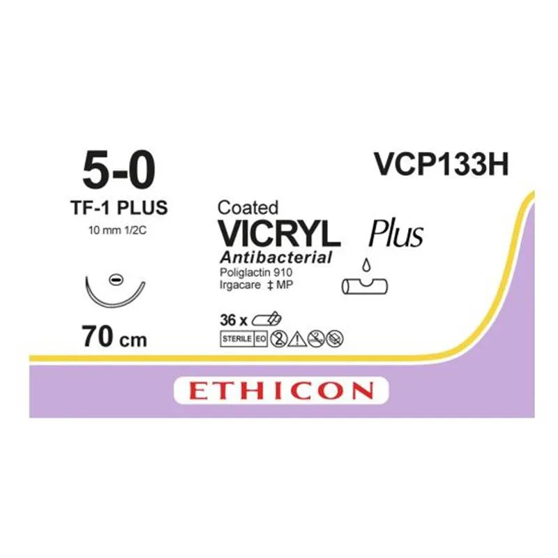 HECHTDRAAD VICRYL RAPIDE 5-0 70CM. TF-1 VCP133H X36ST.