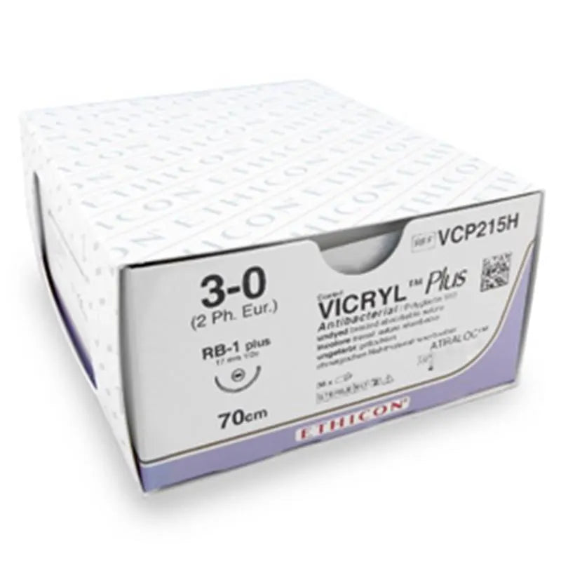 HECHTDRAAD VICRYL PLUS 3-0 70CM RB-1+ VCP215H X36ST
