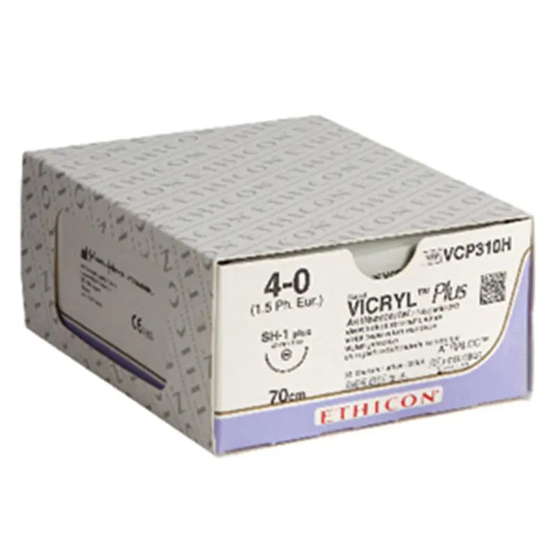 HECHTDRAAD VICRYL PLUS 4-0 70CM. SH-1 ROND VCP310H X36ST.