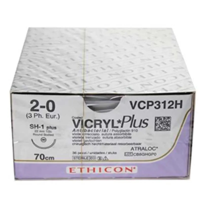 HECHTDRAAD VICRYL PLUS 2-0 70CM SH-1+ ROND VCP312H X36ST
