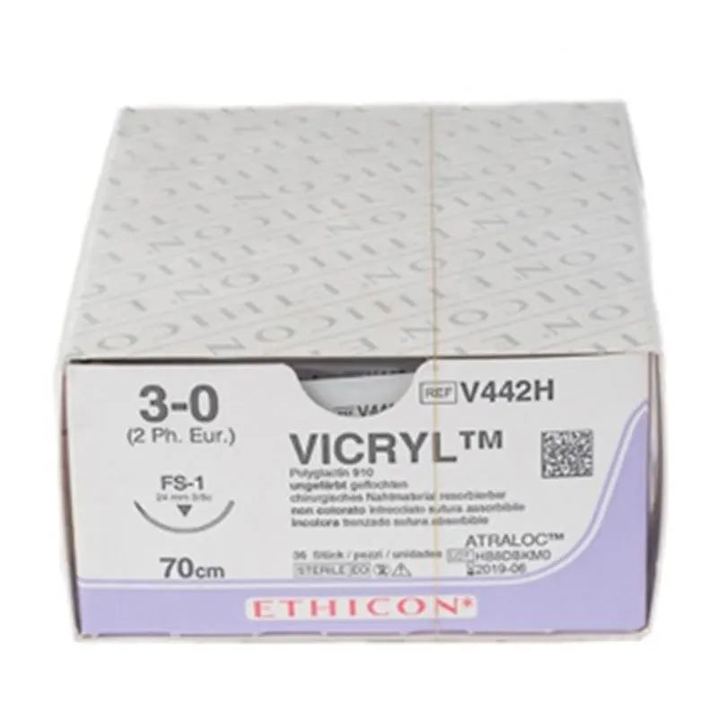 HECHTDRAAD VICRYL 3-0 70CM. FS-1 V442H X36ST.