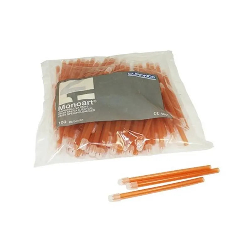 SPEEKSELZUIGER ORANJE LOSSE TIP 125MM X100ST.