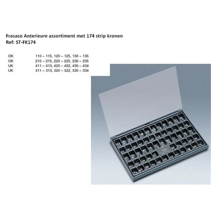 STRIPKRONEN ANTERIOR ASSORTIMENT TRANSPARANT FK174