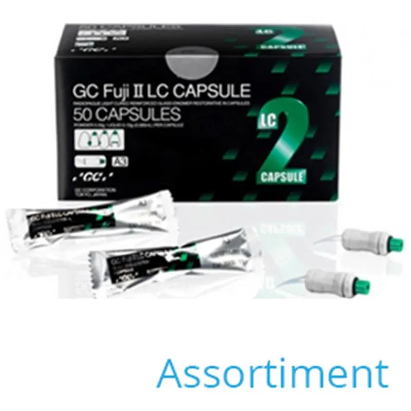 FUJI II LC CAPSULES ASSORTED (A4, B2, B3, B4, C2. D2 X10ST.) X50ST.