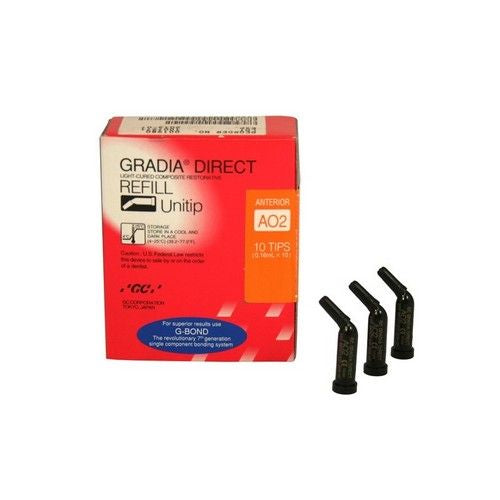 GRADIA DIRECT UNITIP ANTERIOR AO2 10X 0,28GR.