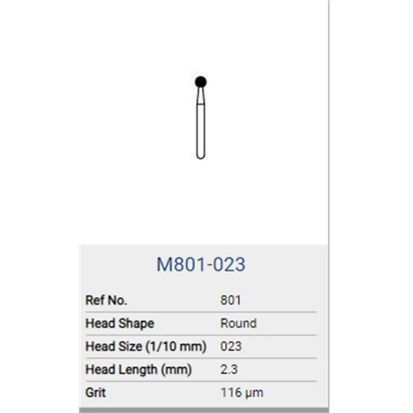 DIAMOND MEDIUM FG ROUND M801 X5ST.