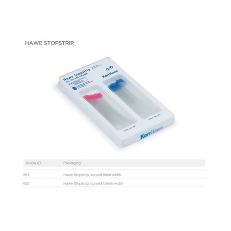 STOPSTRIP GEBOGEN BLAUW 652