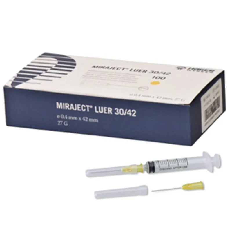 MIRAJECT INJECTIENAALD LUER 27G 0,4X42MM. X100ST.