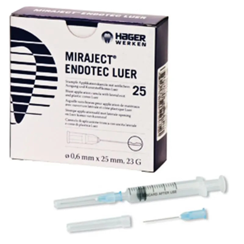 MIRAJECT CANULE ENDOTEC LUER 23G 0,6X25MM. X25ST.