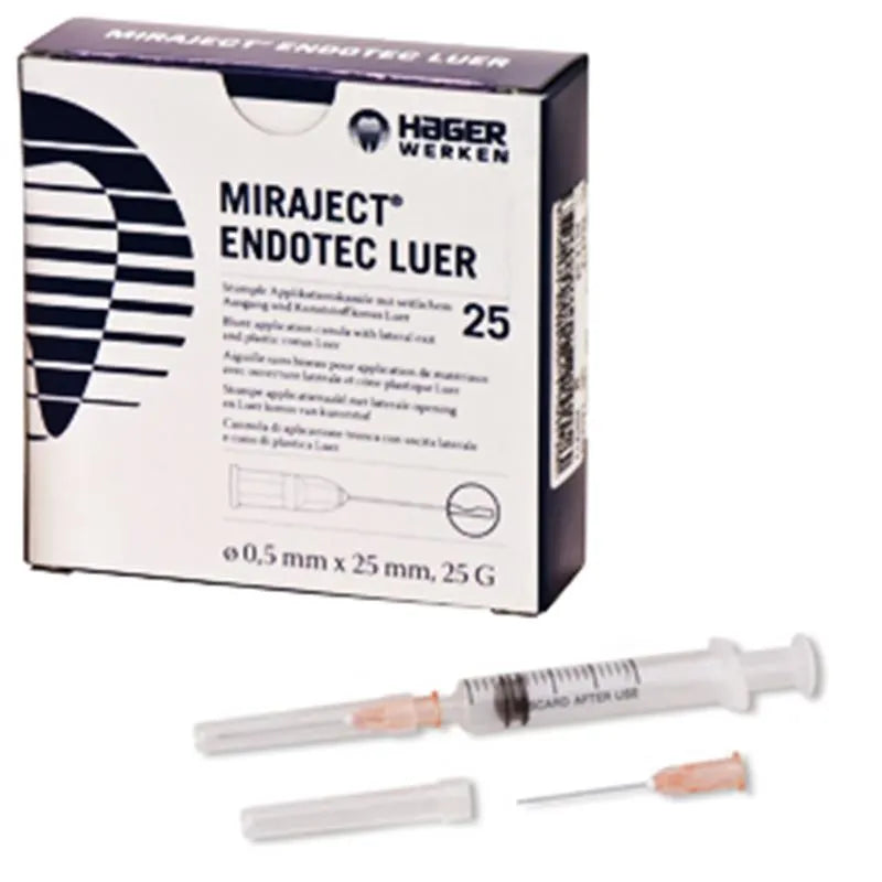 MIRAJECT CANULE ENDOTEC LUER 25G 0,5X25MM. X25ST.