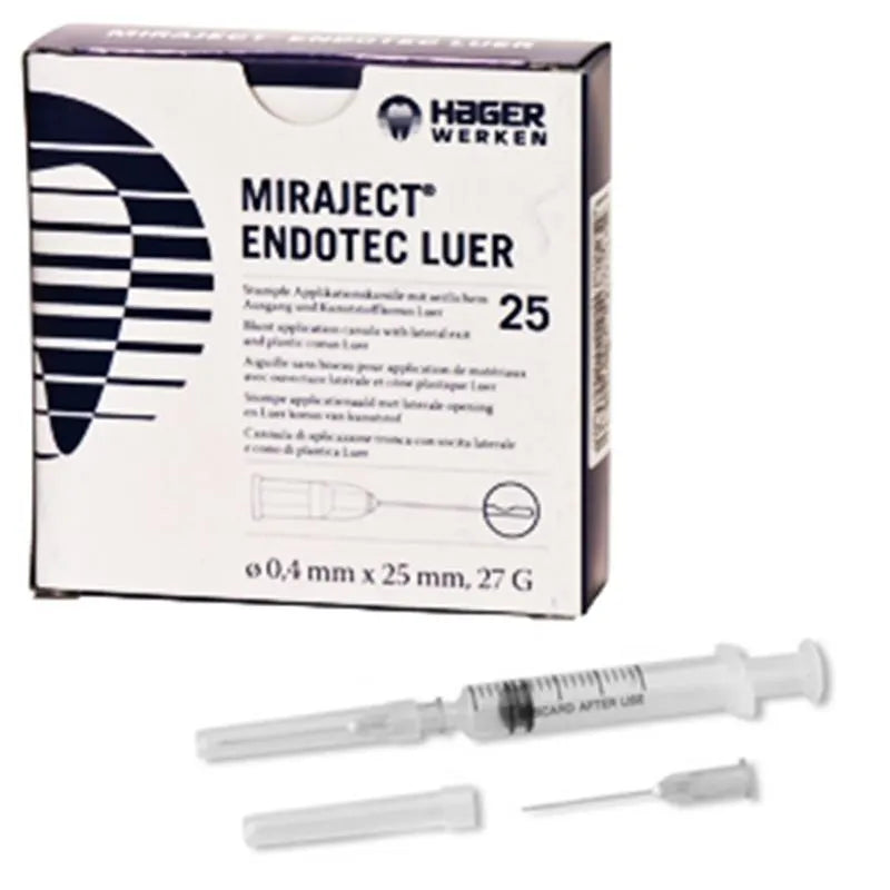 MIRAJECT CANULE ENDOTEC LUER 27G 0,4X25MM. X25ST.
