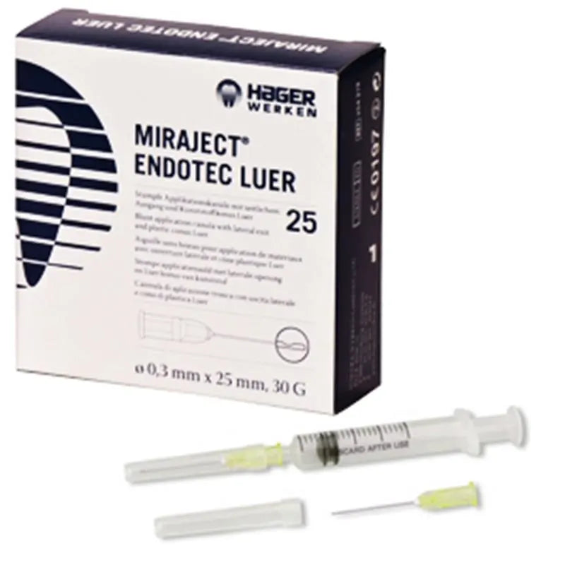 MIRAJECT CANULE ENDOTEC LUER 30G 0,3X25MM. X25ST.