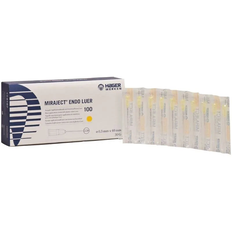 MIRAJECT CANULE ENDO LUER 30G 0,3X40MM. X100ST.