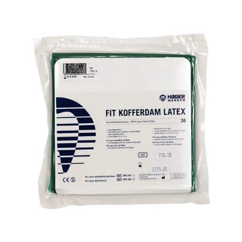 FIT COFFERDAM LATEX HEAVY 152x152MM X36ST 355336