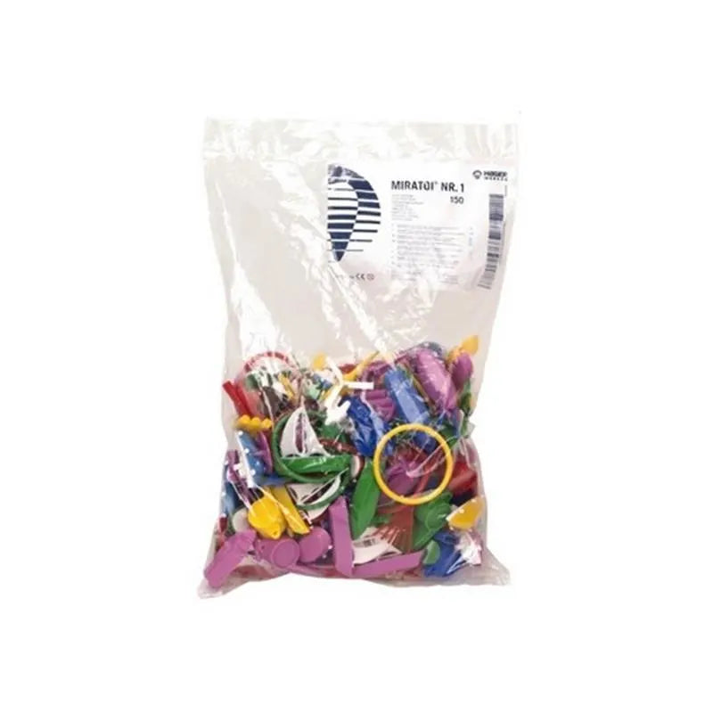 MIRATOI 1 SPEELGOED ASSORTIMENT IN ZAK X150ST.