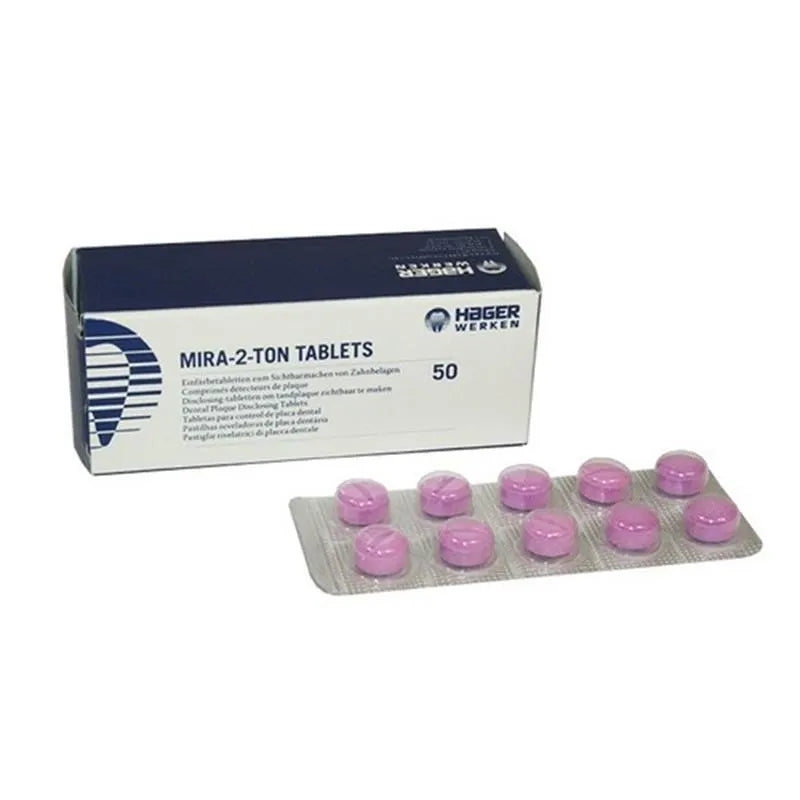 MIRA-2-TON DISCLOSING TABLET PER STUK VERPAKT X50ST.