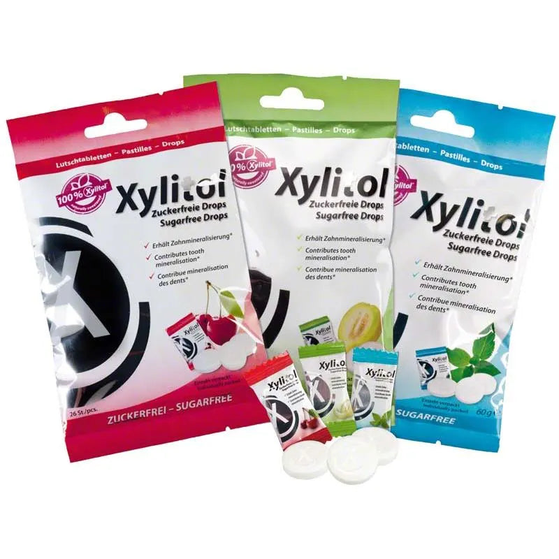 XYLITOL DROPS ZUIGTABLETTEN MINT 60GR.