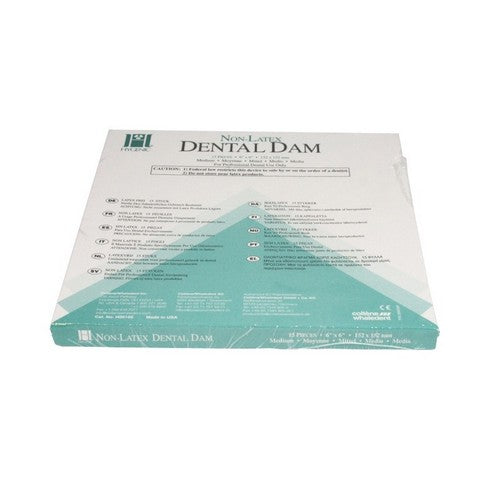 DENTAL DAM NON-LATEX  MEDIUM GREEN X75ST. H09106