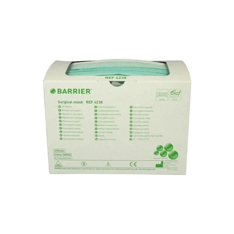 BARRIER MASKER ANTI-FOG ELASTIEK TYPE II GROEN  4238 X60ST.