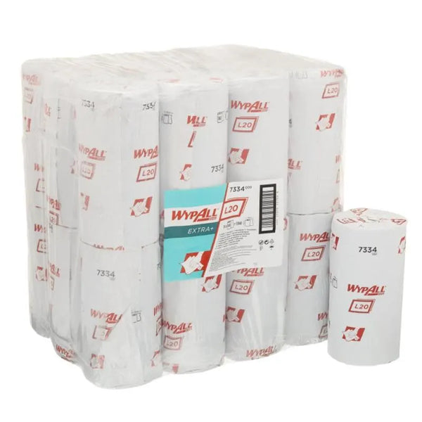 WYPALL POETSDOEK L20 2-LAAGS 7334/7381 X24 ROLLEN