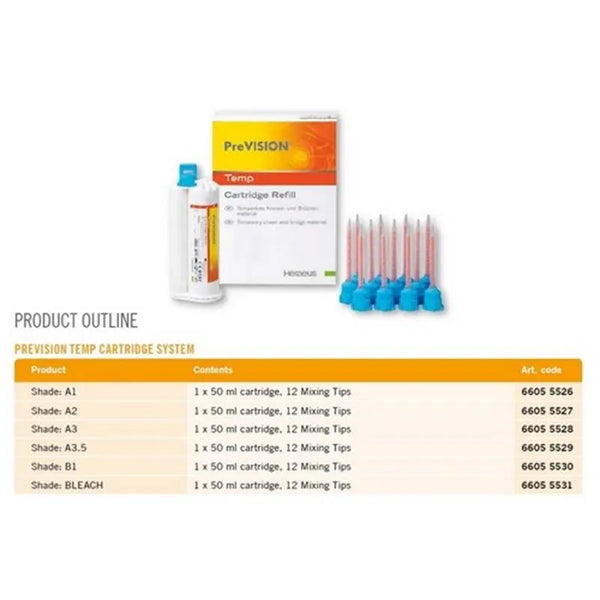 PREVISION TEMP CARTRIDGE A2 X50ML