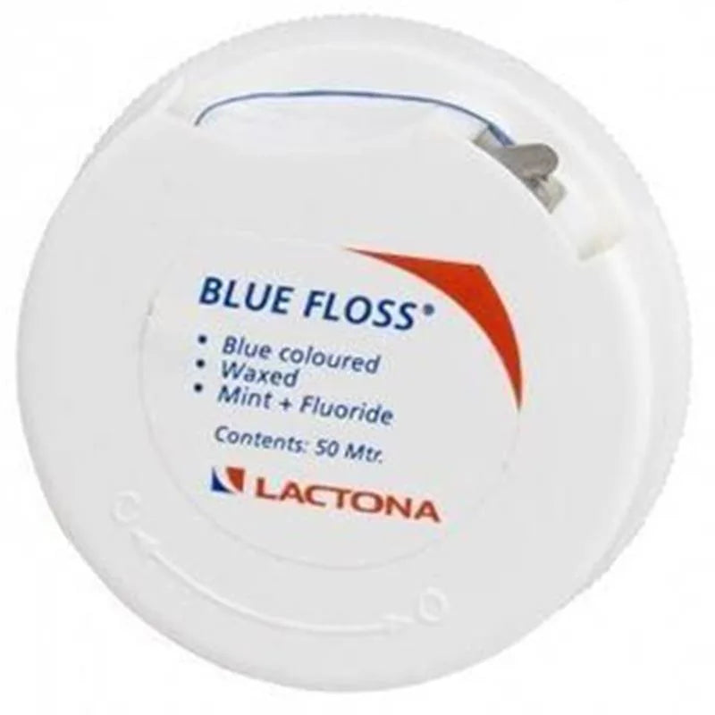 FLOSS WAXED BLAUW 50MTR. X12ST.