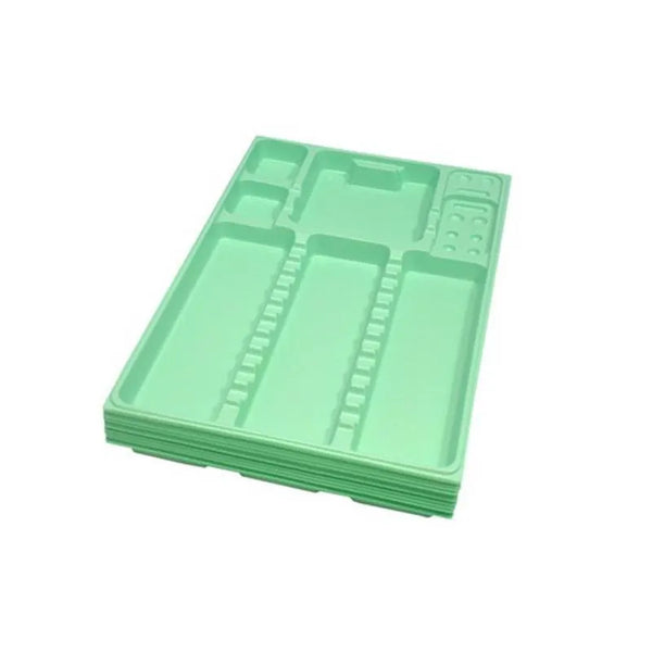 DISPOTRAY GROEN 18X28CM X400ST.