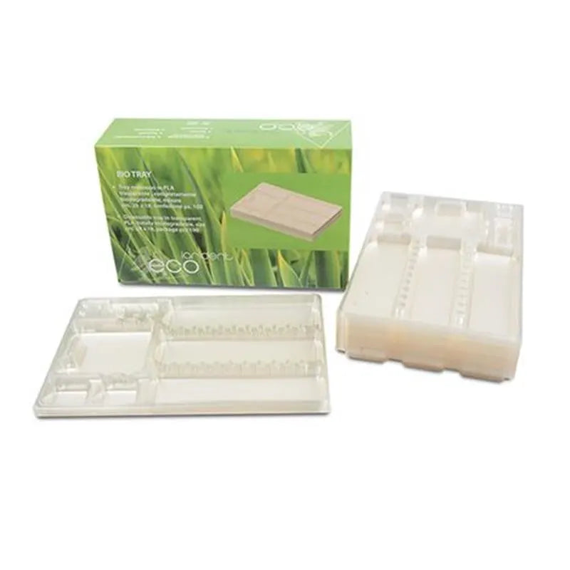 DISPOTRAY BIO TRANSPARANT 18X28CM X100ST.