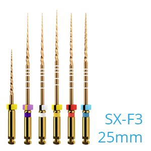 PROTAPER GOLD 25MM. RA ASSORTIMENT SX/F3 STARTERKIT