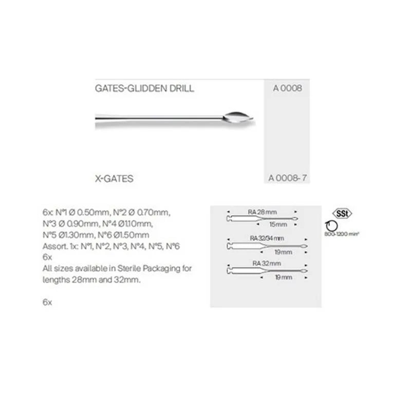 GATES GLIDDEN DRILL 32MM. NR.6 X6ST.