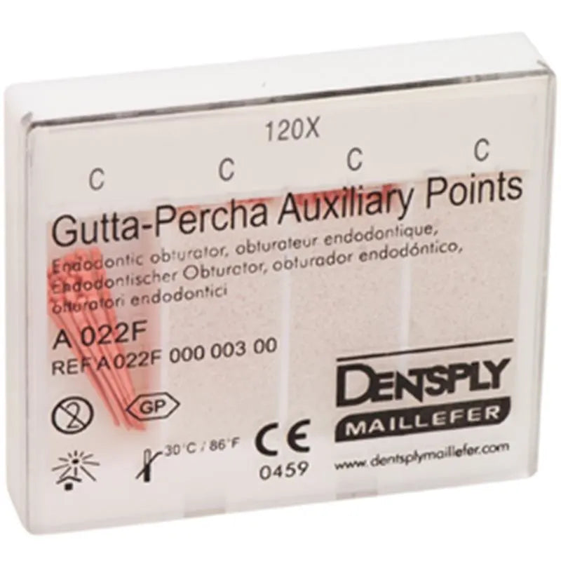 GUTTA PERCHA AUXILIARY POINT BLAUW X120ST.