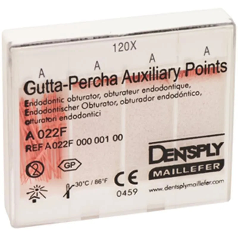 GUTTA PERCHA AUXILIARY POINT GEEL X120ST.