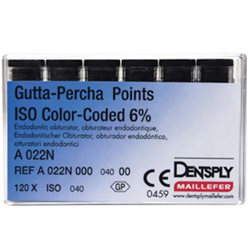 GUTTA PERCHA POINTS 22N 6% NR.40 X120ST.