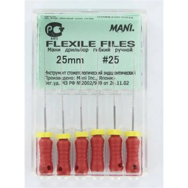 FLEXILE FILE 25MM NR.25 ROOD X6ST.