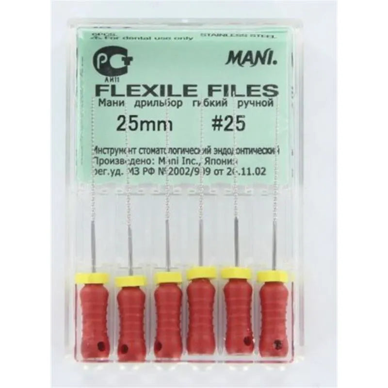 FLEXILE FILE 25MM NR.25 ROOD X6ST.