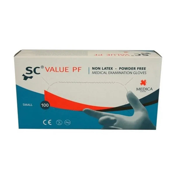 HANDSCHOEN SENSICARE VALUE VINYL POEDERVRIJ SMALL X100ST.