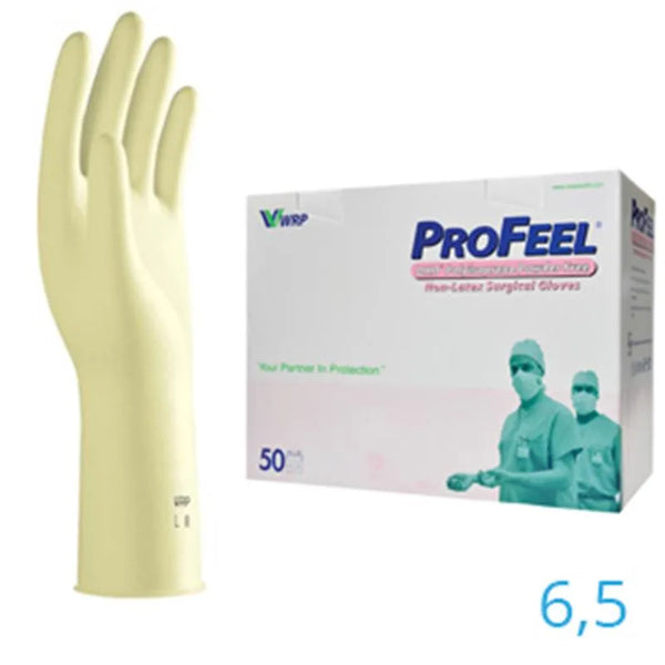 PROFEEL DHD POLYISOPRENE STERIELE PV HANDSCHOEN 6,5 50X2