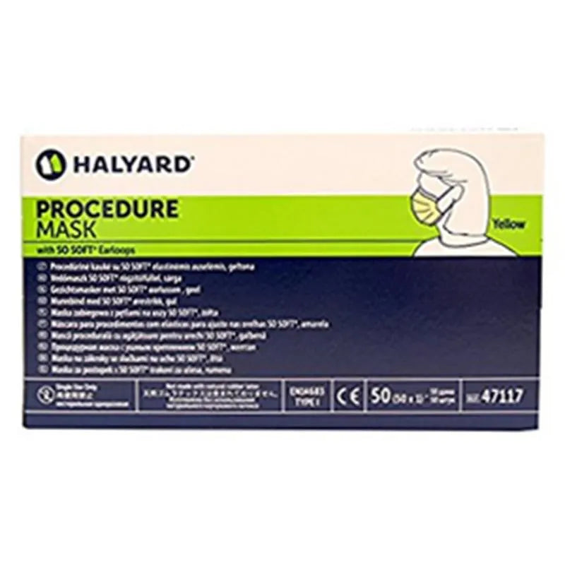 PROCEDURE MASK SO SOFT TYPE I ELASTIEK GEEL 47117 X50ST.