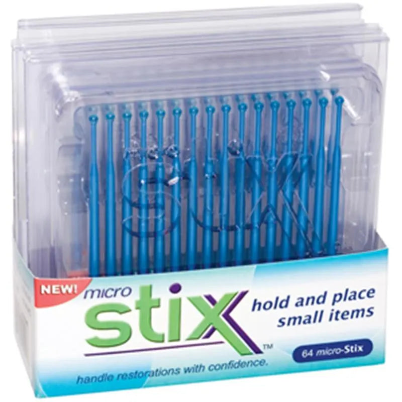 MICROBRUSH MICRO-STIX APPLICATOR BLAUW X64ST.