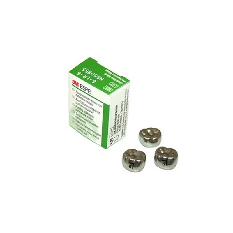 RVS PERMANENT CROWN MOLAR 6-LR-6 X5ST.