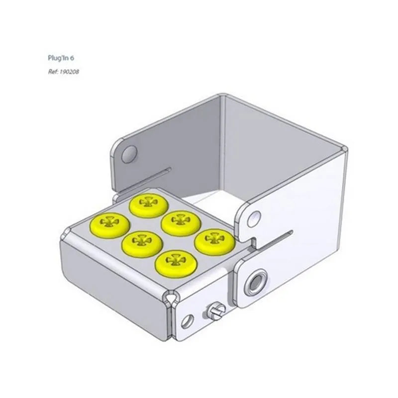 PLUG'IN PERFO BORENBLOK (6) GEEL