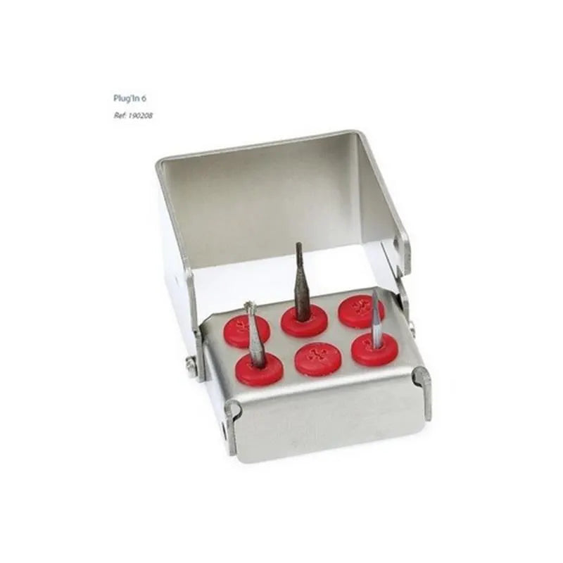 PLUG'IN PERFO BORENBLOK (6) ROOD