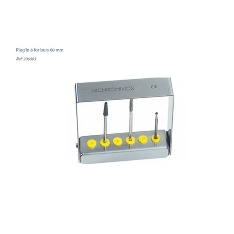PLUG'IN BORENBLOK 7CM. HOOG (6) GEEL