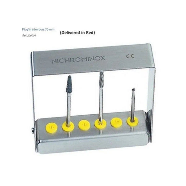 PLUG'IN BORENBLOK 7CM. HOOG (6) ROOD