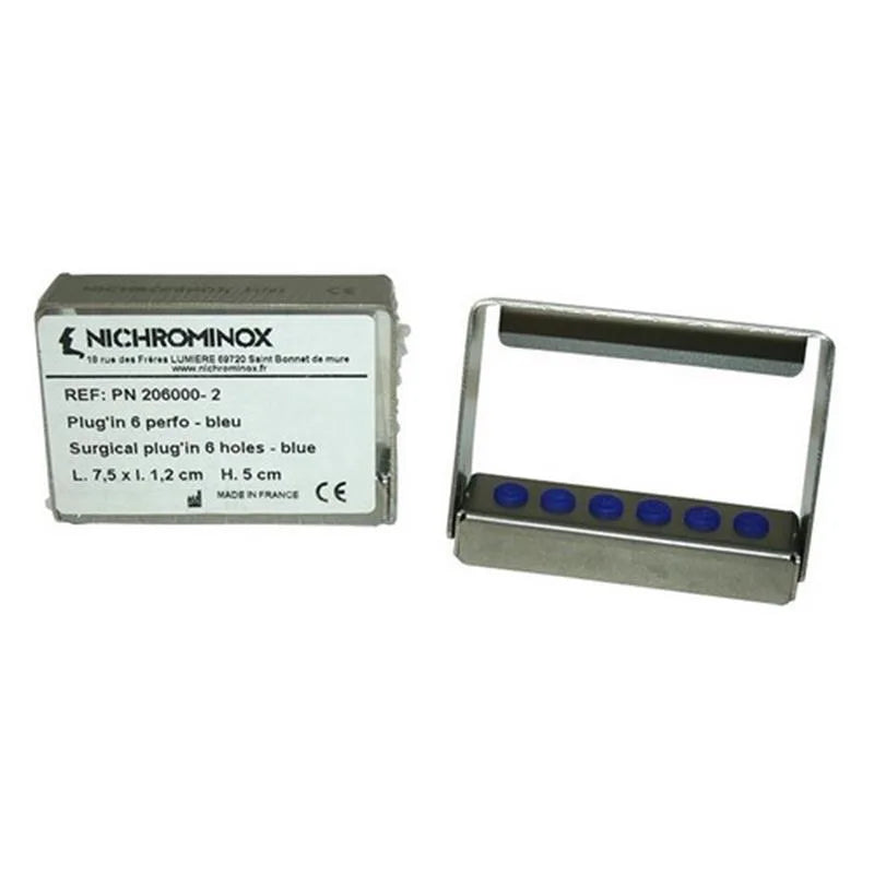 PLUG'IN BORENBLOK 5CM. HOOG (6) BLAUW