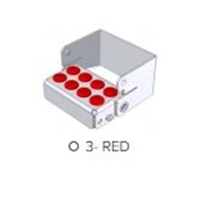 PLUG'IN BORENBLOK 4CM. HOOG (8) ROOD